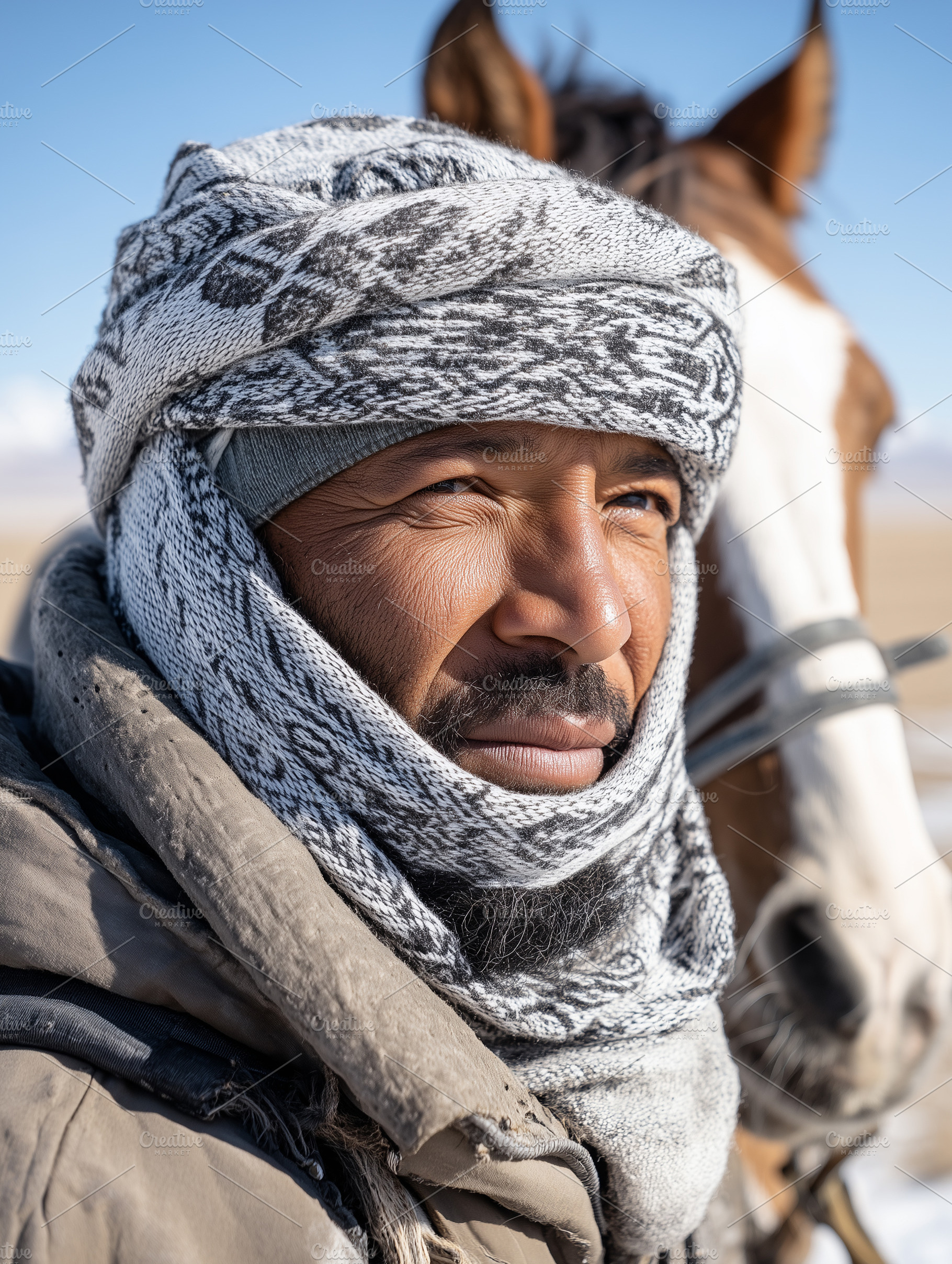 Portrait of a desert nomad, a Person Photo by MistyDay