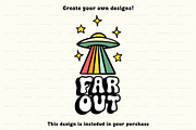 Psychedelic Retro Hippie Icons, a Solid Icon by BirDIY Design (Thumbnail 8 of 10)