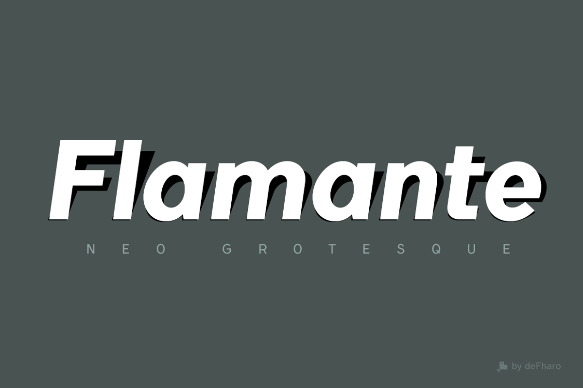 Flamante Sans -8 fonts- preview 2