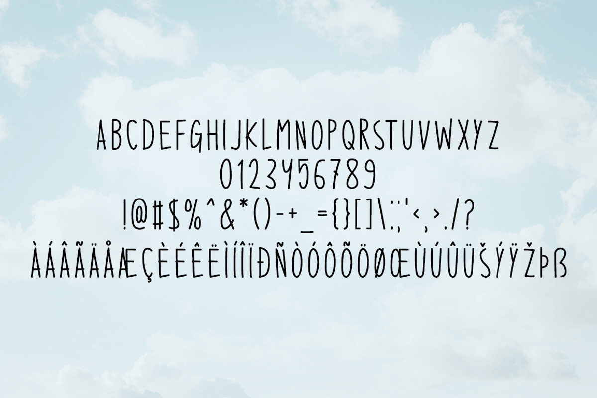 Sky Glow Typeface, a Handwritten Font by Seemly Fonts (Photo 6 of 6)