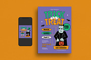 Halloween Trick or Treat Flyer Set, a Flyer Template by Guuver (Thumbnail 1 of 3)