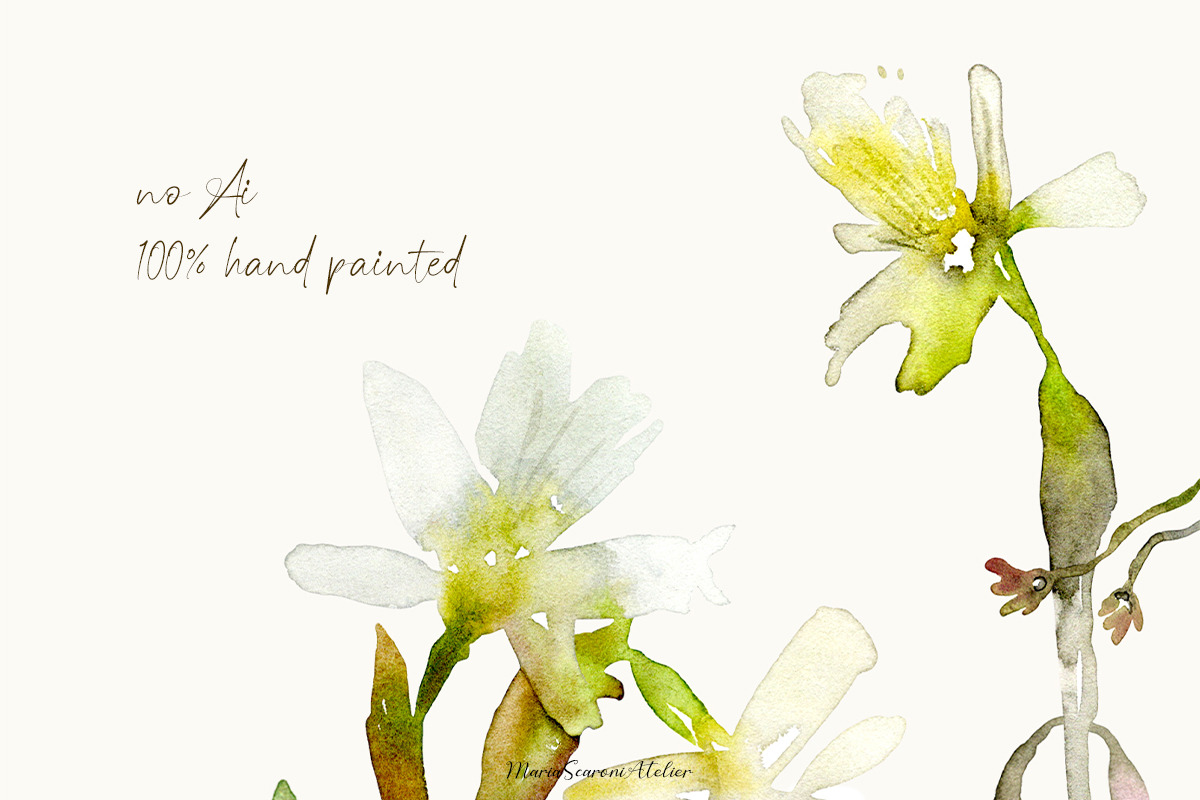 Watercolor Daffodils Floral Wall Art, a Decorative Illustration by MariaScaroniAtelier (Photo 5 of 8)
