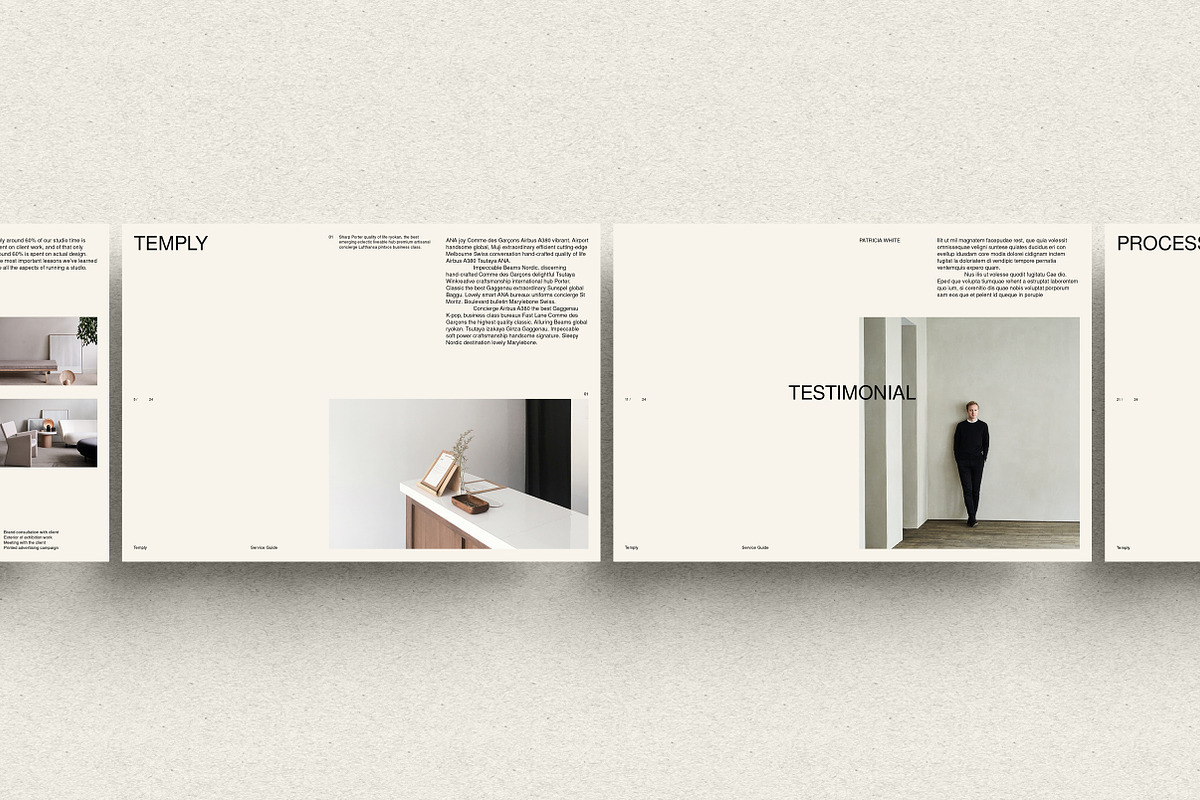 Neue Services Guide, a Brochure Template by T E M P L Y (Photo 10 of 13)