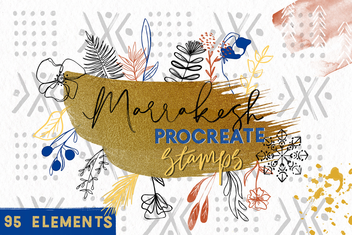 Marrakesh Procreate Stamps, a Brush Add-On by OkayAnnie Designs (Photo 2 of 12)