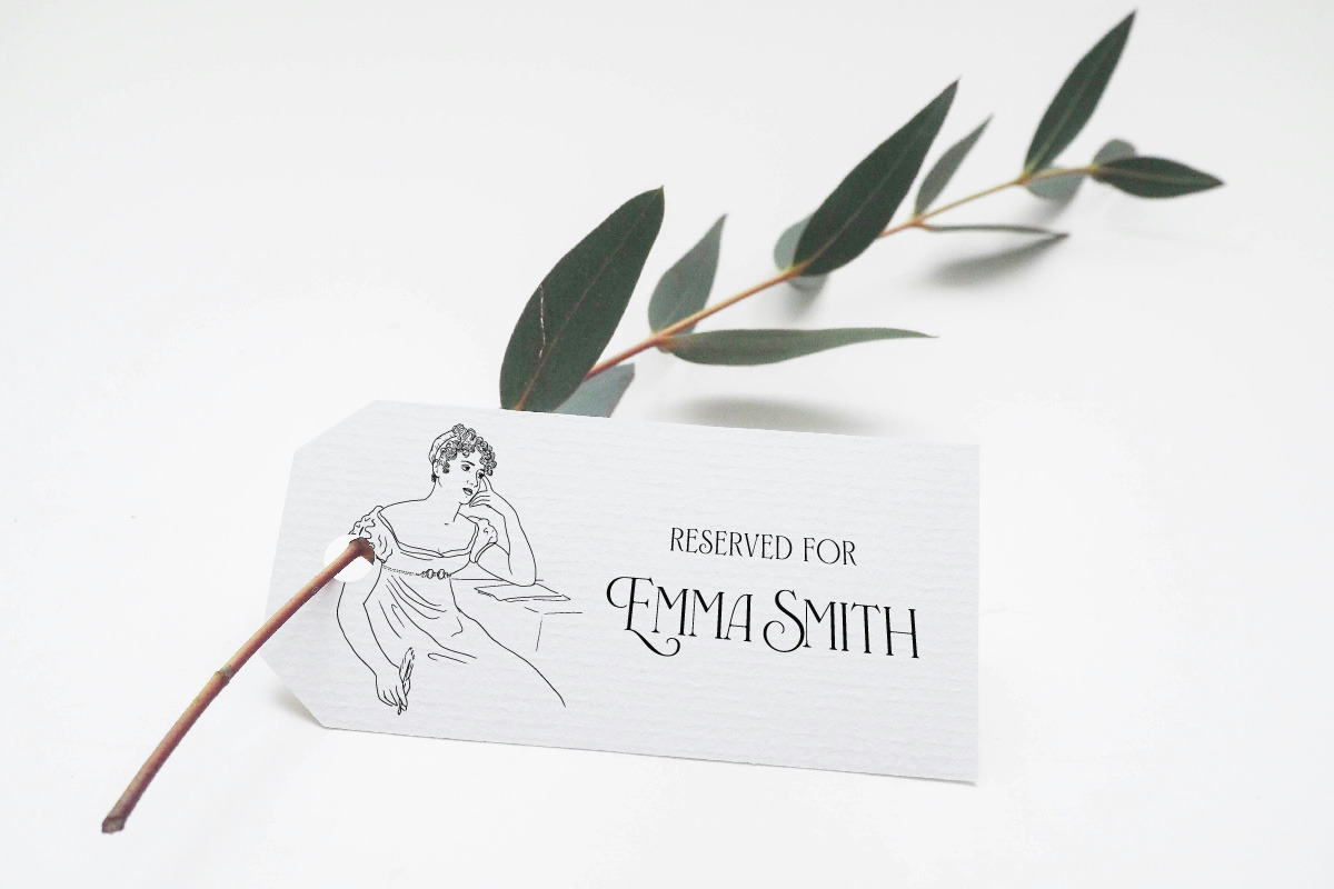 Jane Austen Inspired Line Art, a Person Illustration by Miriam Furniss Designs (Photo 12 of 13)