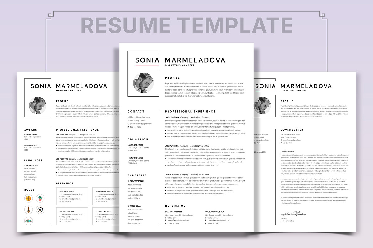Best Resume Template, a Resume Template by PixelStudio (Photo 6 of 6)
