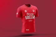 Soccer T-shirt Mock-up, a Shirt Mockup by zippypixelstudio (Thumbnail 6 of 8)