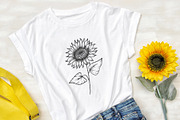 Sunflowers set SVG, an Object Graphic by mArtstore (Thumbnail 5 of 6)