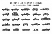 Handmade Vehicle Pack - Vol 2, an Illustration by Woodcrest Design Co. (Thumbnail 2 of 4)