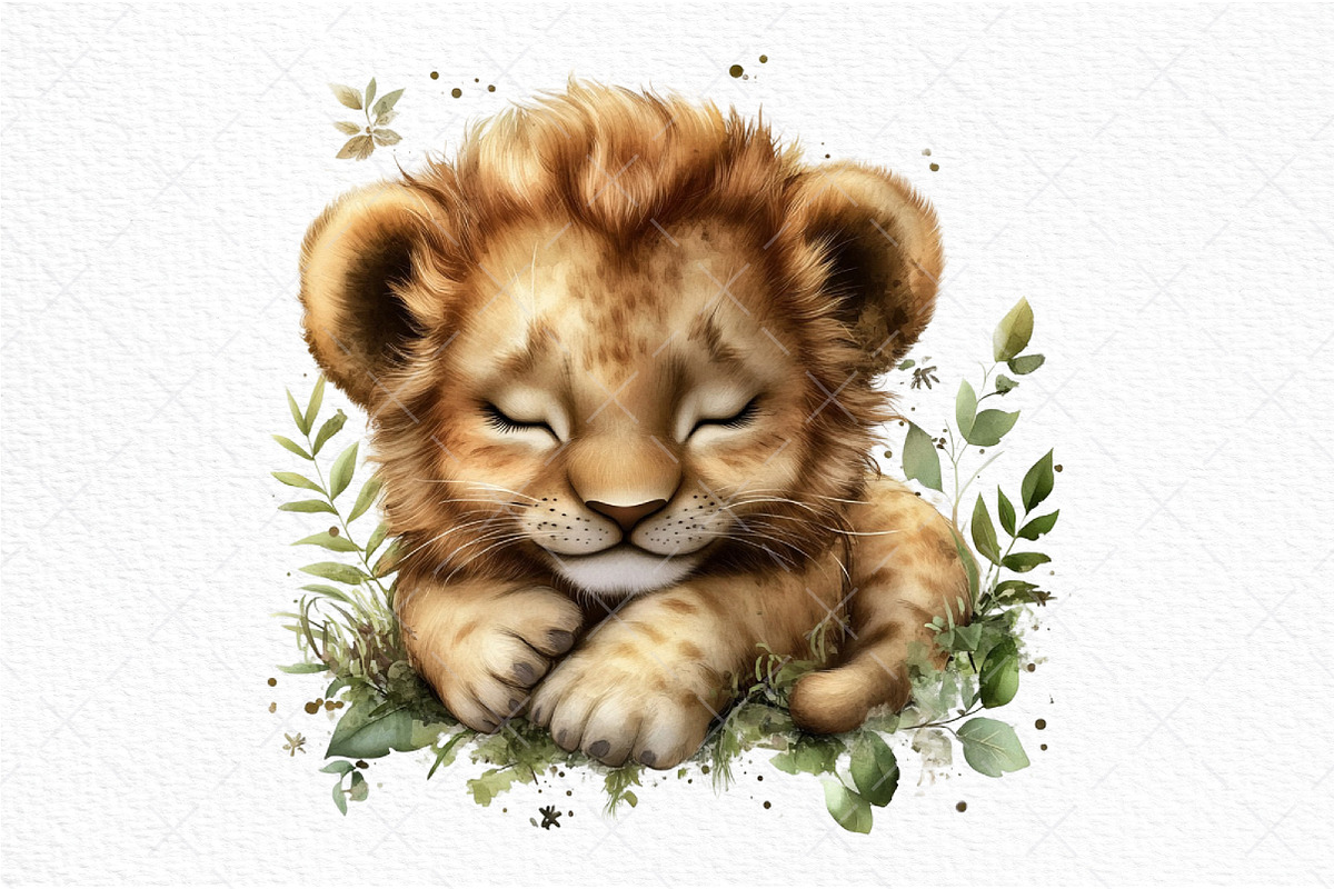 Watercolor - Safari Animals Png, an Illustration by Craft Nest (Photo 10 of 11)