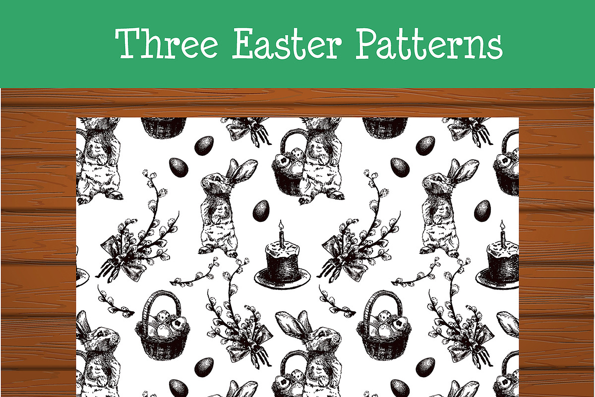 Sketch Easter Set, a Texture Illustration by Katyr (Photo 3 of 3)