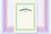 Certificate with green ornament, a Flyer Template by AK Design (Thumbnail 1 of 4)