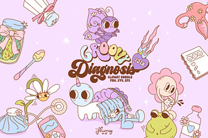Groovy Diagnosis, Health and Illness, a Healthcare Illustration by Huxmay