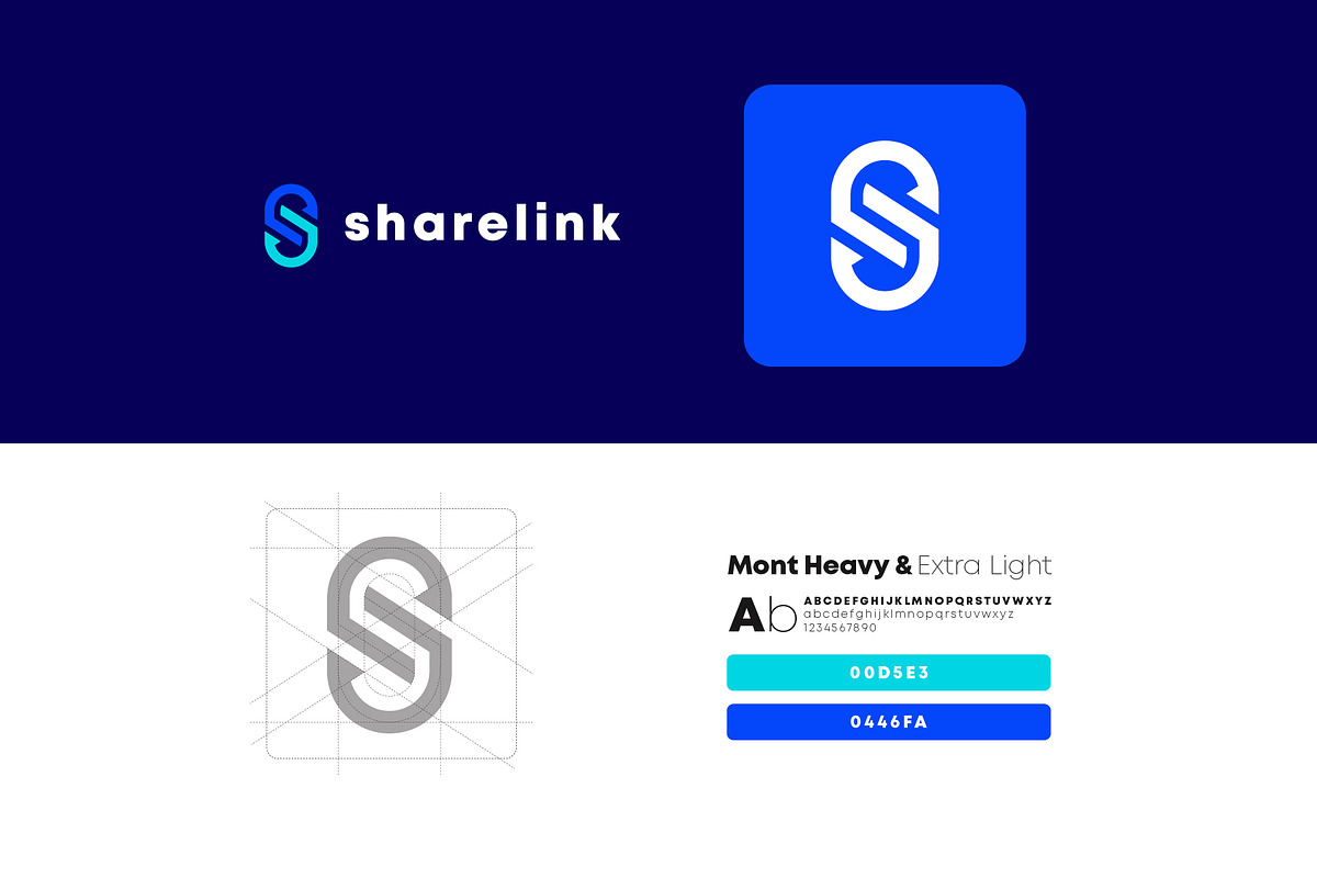 Share Link Letter S Logo Design, a Branding & Logo Template by GFXCity