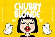 Chubby Blonde Font - Bubble Font, a Handwritten Font by ariodsgn (Thumbnail 1 of 6)
