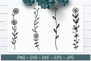 Hand Drawn Wildflower Line Bundle, an Illustration by Actual Pixel (Thumbnail 3 of 8)