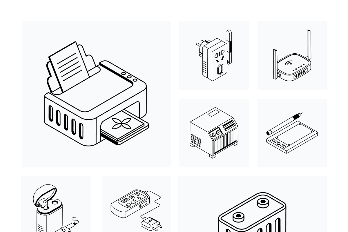Devices Isometric Icons, a Duotone Icon by Vectors Market (Photo 13 of 16)