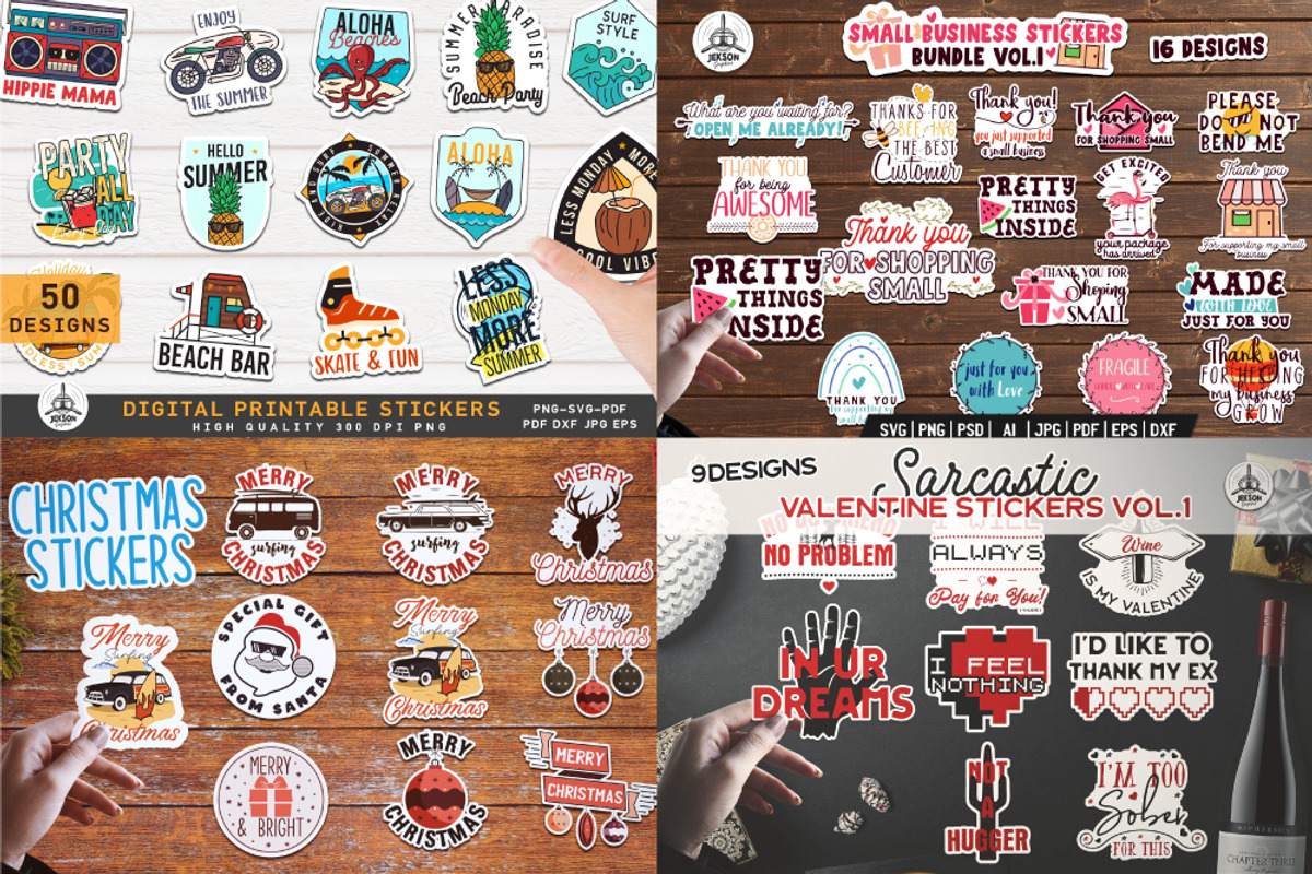 Retro Stickers and Labels Pack, a Branding & Logo Template by JeksonGraphics (Photo 2 of 2)