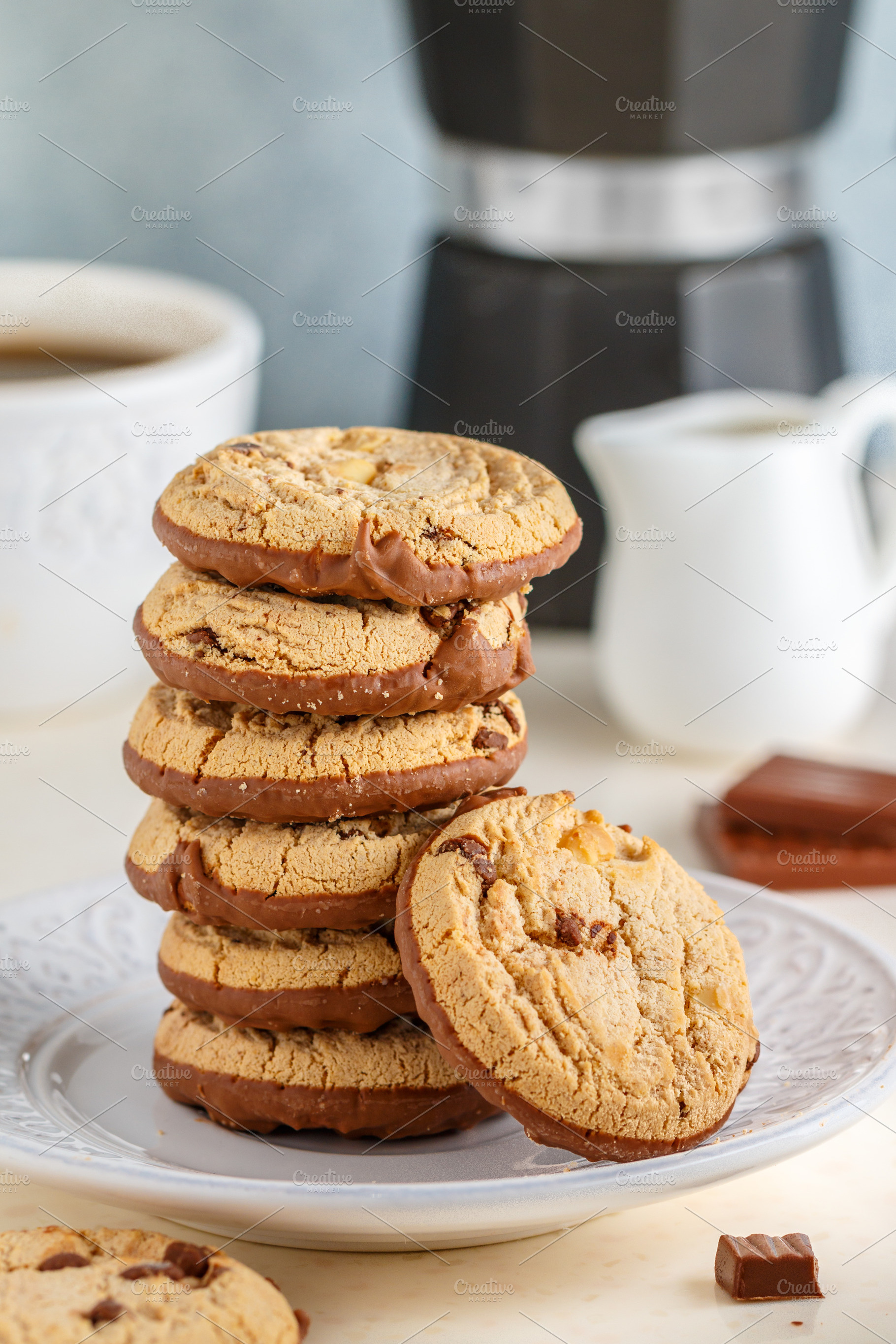 chocolate  cookies with peanut, a Food & Drink Photo by La_Vanda