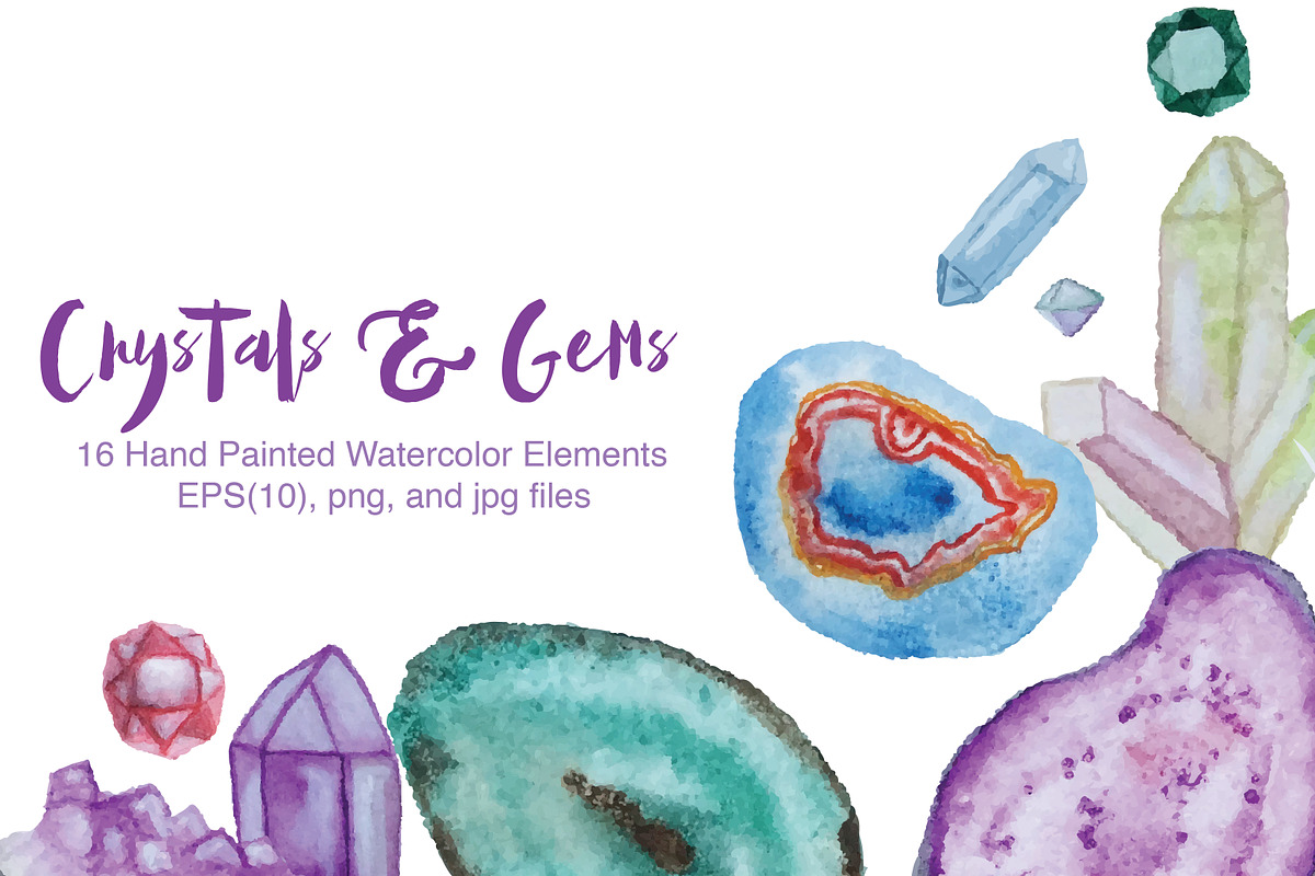 Crystals & Gems, an Illustration by Valeri Nick (Photo 1 of 3)