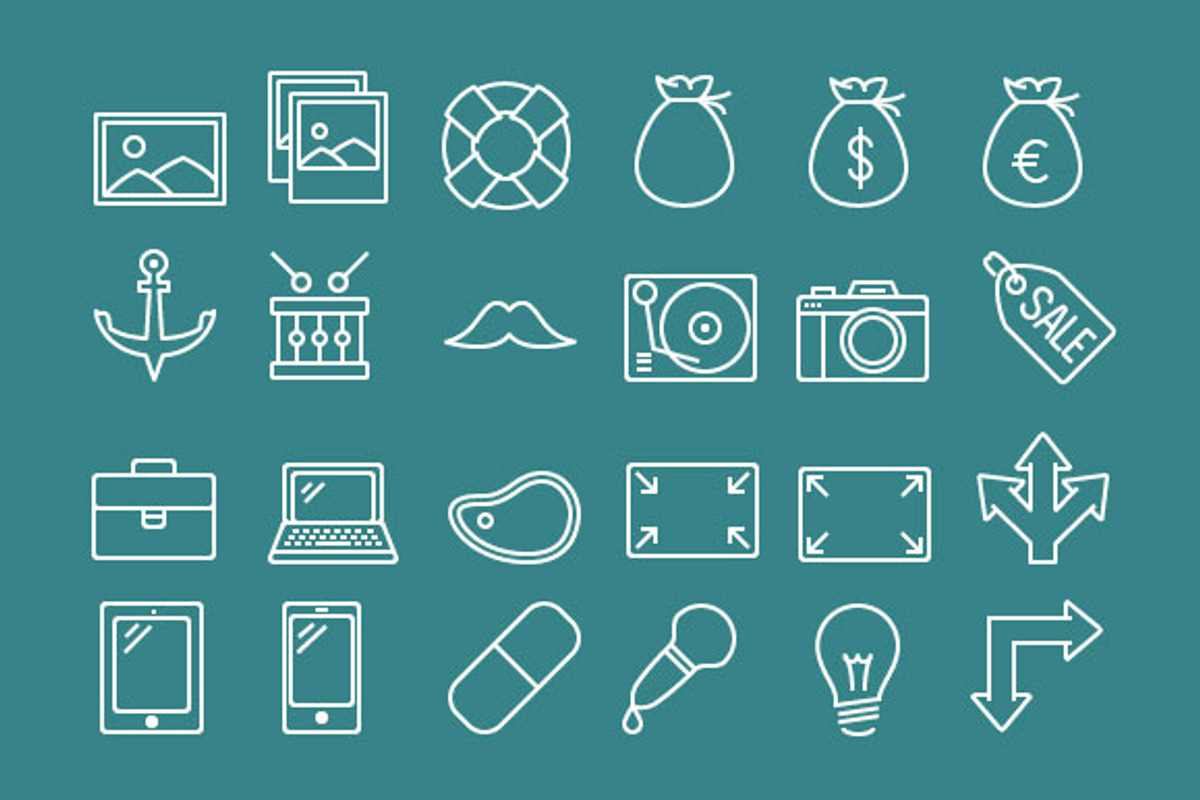 Outline (500 icons), an Icon by SmartIcons (Photo 2 of 4)