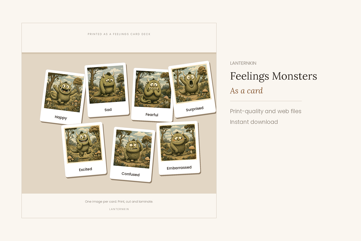 Feelings Monsters Clip Art, 20, an Education Illustration by LanternkinStudio (Photo 3 of 13)