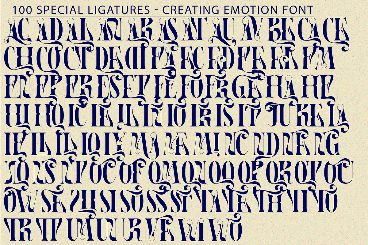 Creating Emotion Font, a Serif Font by 177Studio (Photo 7 of 8)