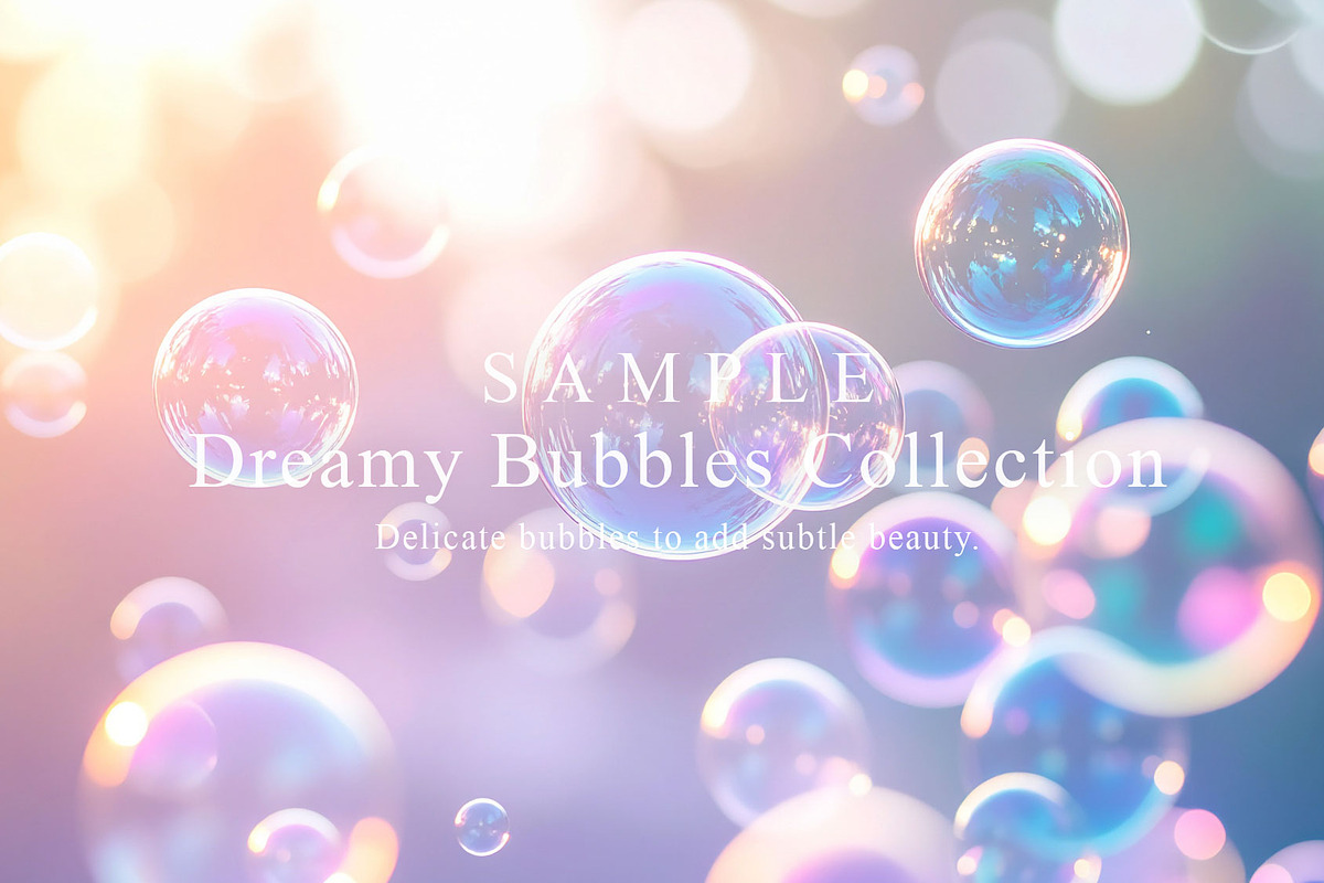 15 Dreamy Bubbles Collection, a Background Graphic by NOMO DESIGN (Photo 4 of 16)