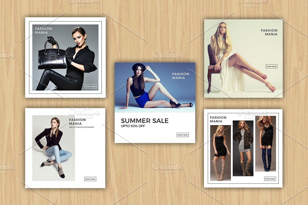 Instagram Advertisement Banners-V01, a Social Media Template by Template Shop (Photo 1 of 2)