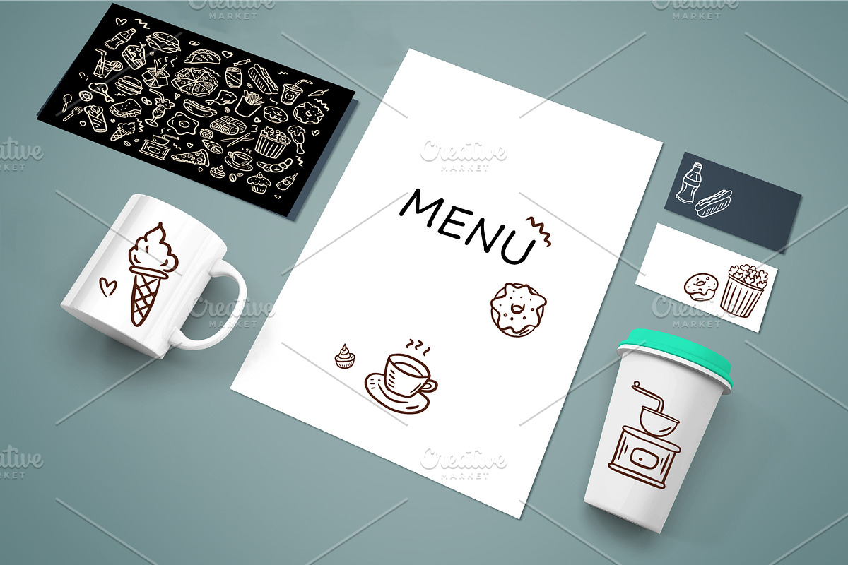 Fast food collection, a Food Illustration by IPVector (Photo 5 of 5)