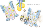 Azure and Lemons watercolor clipart, a Food Illustration by Eves_Aquadreams (Thumbnail 7 of 10)