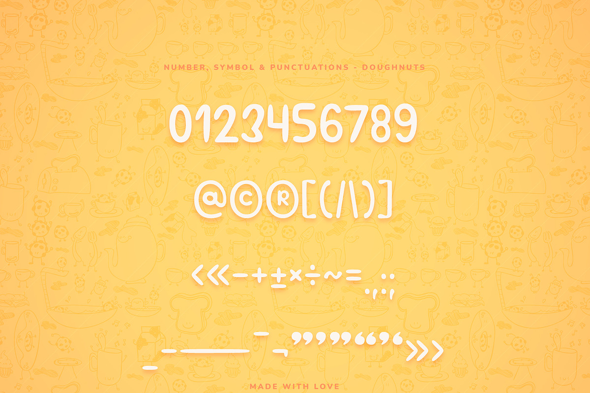 Doughnuts Cute Display Font, a Script Font by infernostudio3 (Photo 10 of 10)