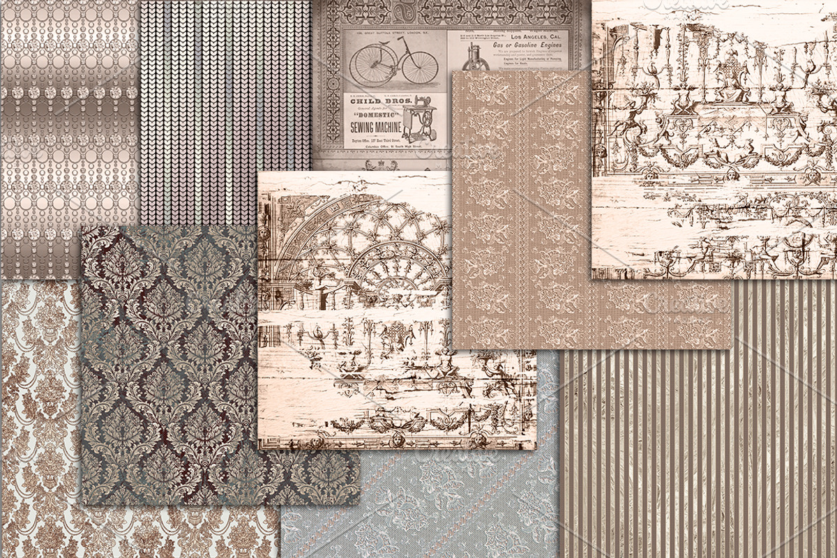 VINTAGE TEXTURE BACKGROUNDS, a Texture Graphic by Area (Photo 3 of 10)