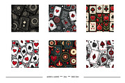 Playing Card Retro Art Style Pattern, a Pattern Graphic by karenfoleyphoto (Thumbnail 4 of 11)