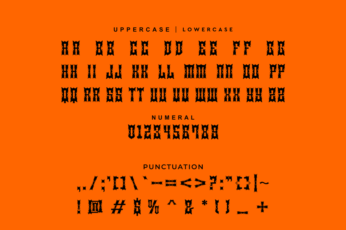 Slogaje Geise - Blackletter Font, a Blackletter Font by Iqsiart Studio (Photo 7 of 11)