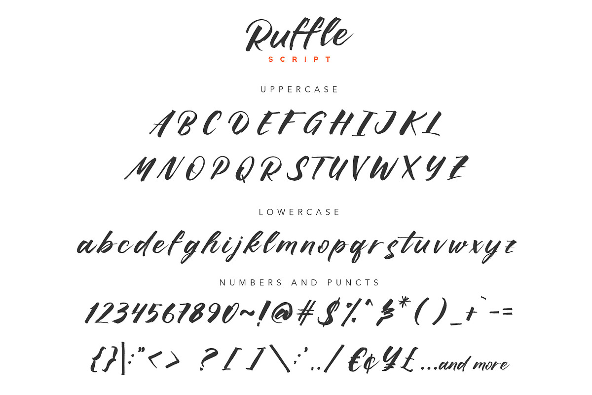 Ruffle - Casual Brush Font preview 8