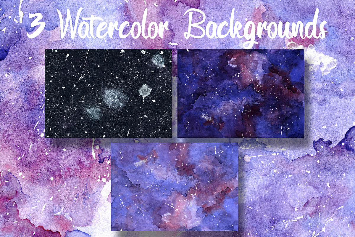 Space Animals Watercolor Clipart, an Animal Illustration by LeMagiqueBoutique (Photo 3 of 5)