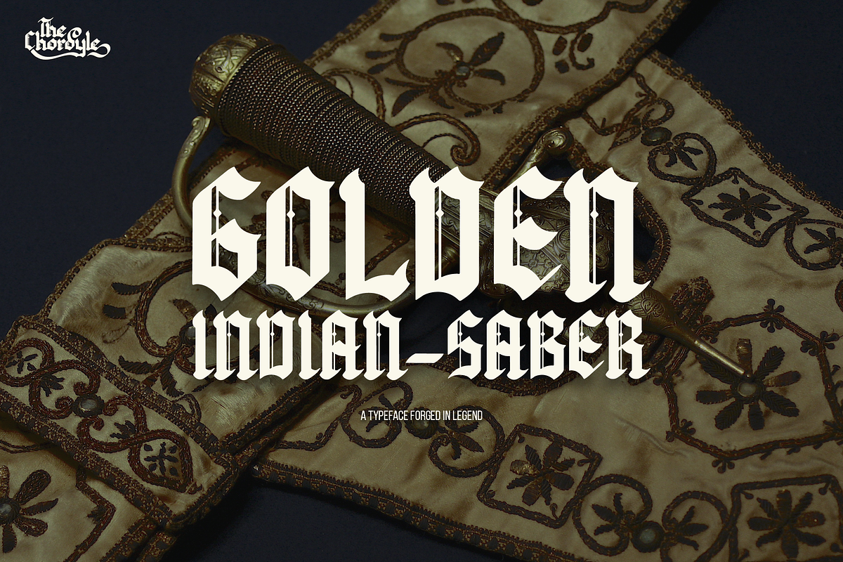The Chordyle | Blackletter Font, a Blackletter Font by Denustudios (Photo 3 of 12)