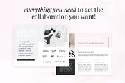 Blogger Media Kit & Proposal, a Resume Template by AdoredDesigns.com (Thumbnail 3 of 5)