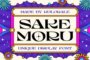 Sake Moru Display Font