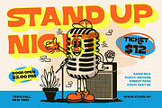 Roften - Chunky Retro Pop Font, a Sans Serif Font by Artisan Themes (Thumbnail 8 of 11)