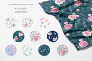 Watercolor Crystals and Peonies Set, an Illustration by SOVA (Thumbnail 8 of 9)