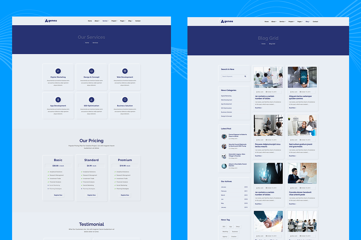 Ageneu - Neomorphic Agency Template, a HTML Template by THESOFTKING (Photo 2 of 3)