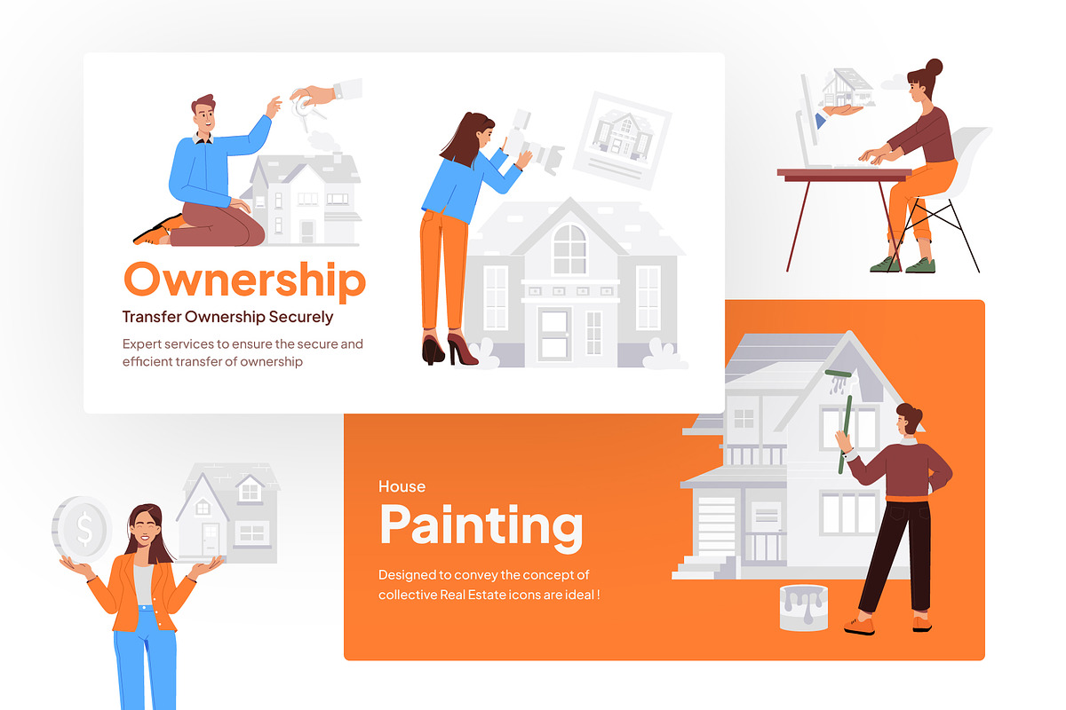 Real Estate Flat Illustrations, a Person Illustration by Vectors Market (Photo 5 of 8)