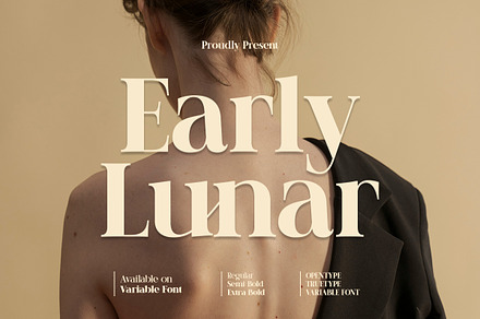 Early Lunar | 3 Weights Serif Font, a Serif Font by Taboja Studio