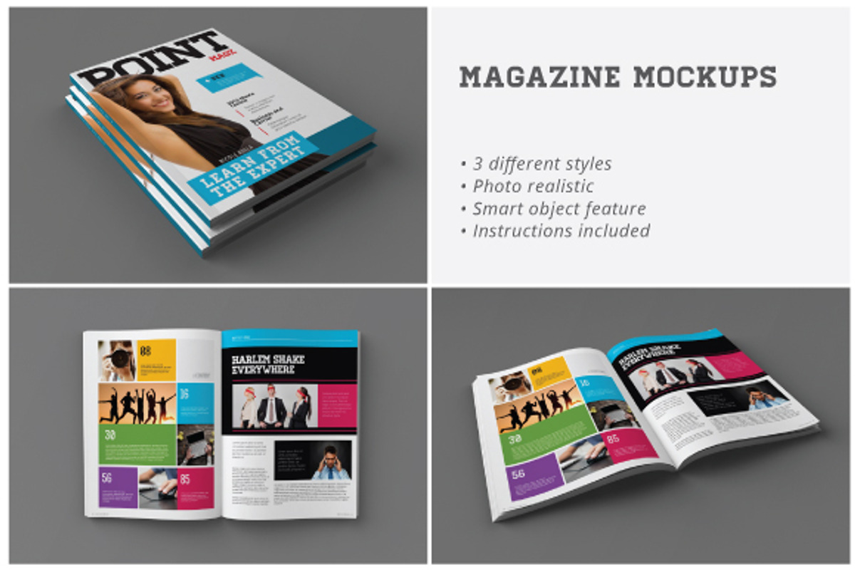 Magazine Mockup, a Print Template by My Code Std