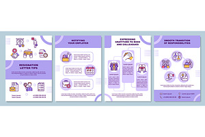 Resignation letter tips brochure, a Brochure Template by IMG Visuals