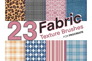 23 Procreate Fabric Textile Brushes