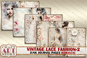 Lace fashion Junk Journal Kit part 2, a Person Illustration by CraftArtStory (Thumbnail 3 of 6)