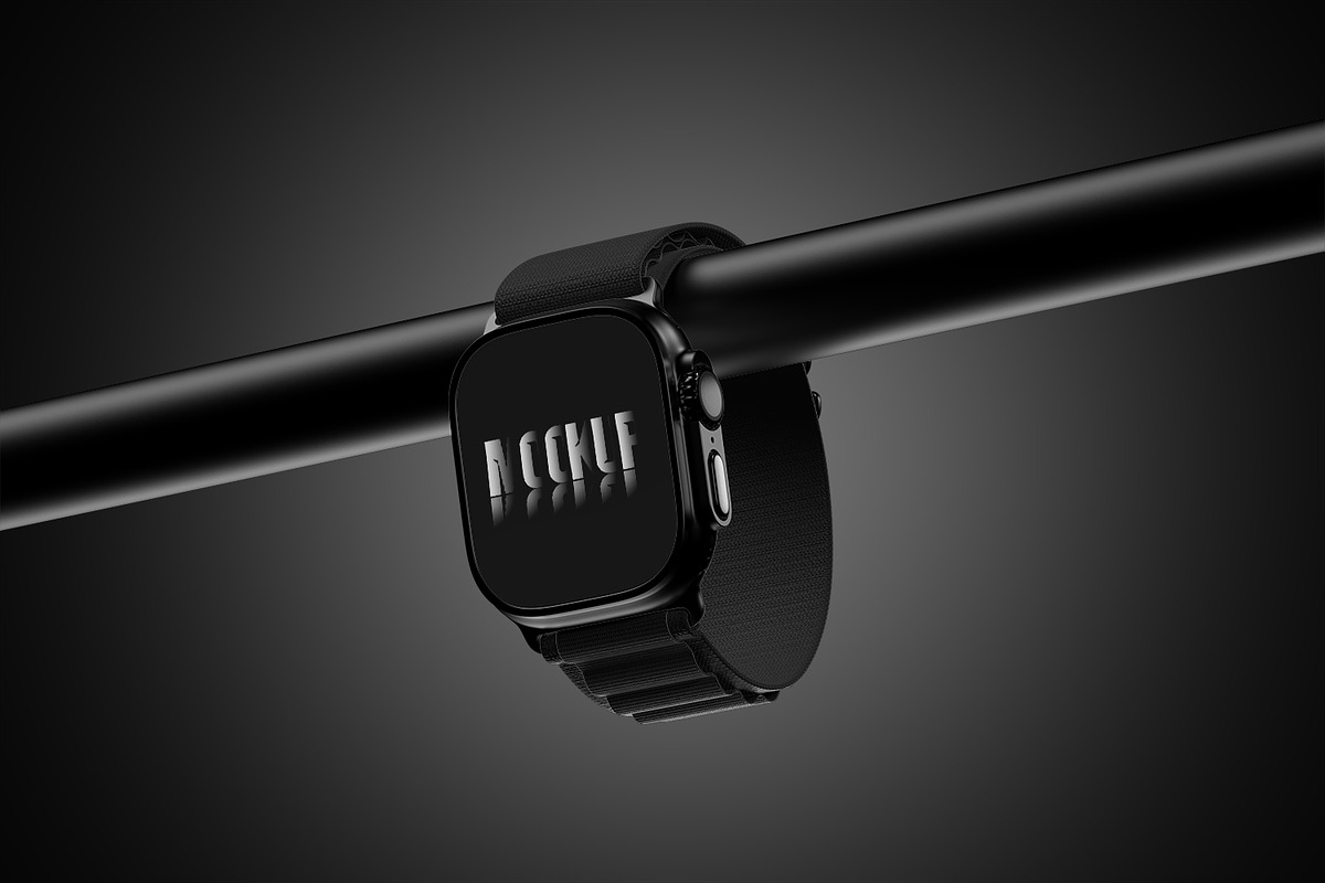 Apple Watch Ultra Mockup, a Wearable Device Mockup by pixelmock (Photo 7 of 17)